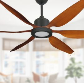 66" Large Ceiling Fan - TroposAir Titan II with Optional Light Shown