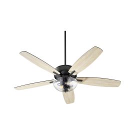 Quorum 7052-269 BREEZE 52" Two Lights Transitional Ceiling Fan - Black