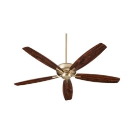 Quorum 7060-80 BREEZE 60" Transitional Ceiling Fan - Aged Brass