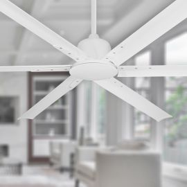 Large 72 Inch Ceiling Fan - TroposAir Titan II Pure White