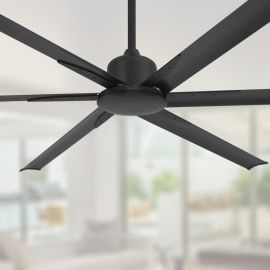 TroposAir Titan II Matte Black - 84" Large Ceiling Fan