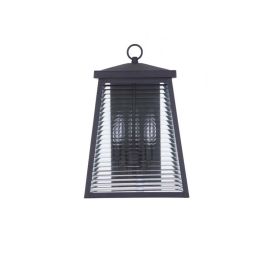 10"W Craftmade Outdoor Armstrong 3 Light Large Wall Mount - ZA4124-MN - Midnight
