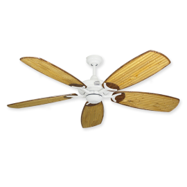 52" Coastal Air - Bamboo Edition - Pure White