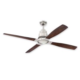 60" Craftmade Ricasso Ceiling Fan RIC60BNK w/ Dark Mahogany Blades