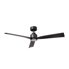 WAC Smart Fans F-003L-MB CLEAN 52" Ceiling Fan w/ LED Light - Matte Black