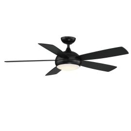 WAC Smart Fans F-005L-MB ODYSSEY 52" Ceiling Fan w/ LED Light - Matte Black