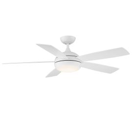 WAC Smart Fans F-005L-MW ODYSSEY 52" Ceiling Fan w/ LED Light - Matte White