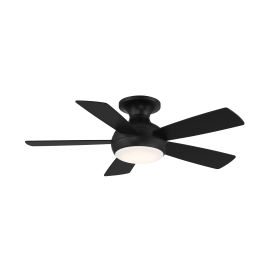 WAC Smart Fans F-034L-MB ODYSSEY 44" Flush Mounted Fan w/LED Light - Matte Black