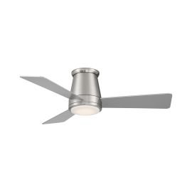 WAC Smart Fans F-036L-BN HUG 44" Flush Mount Fan w/ LED Light - Brushed Nickel