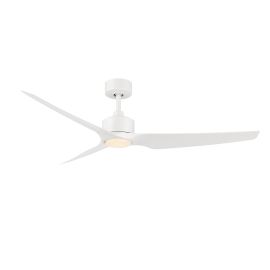 WAC Smart Fans F-056L-MW Stella 60" Ceiling Fan w/ LED Light - Matte White