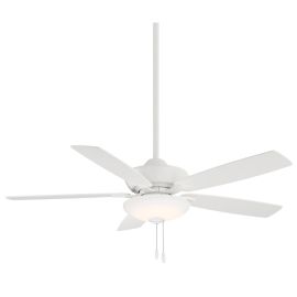 Minka Aire F553L-WHF Minute 52" Five Blades w/ LED Ceiling Fan - Flat White