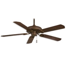 54" Minka Aire Sundowner Ceiling Fan F589-ORB Oil Rubbed Bronze Finish/Dark Maple Blades