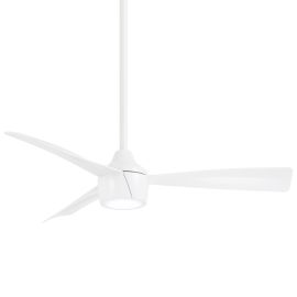 Minka Aire F625L-WHF SKINNIE 44" 44" Three Blades w/ LED Ceiling Fan - FLAT WHITE