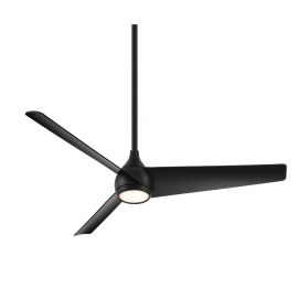 Minka Aire F678L-CL Twist 52" Three Blades w/ LED Ceiling Fan - Coal