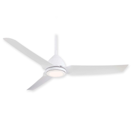 54" Java LED Ceiling Fan - F753L-WHF - Flat White