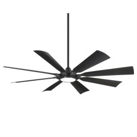 Minka Aire F756L-CL Future 65" Eight Blades w/ LED Ceiling Fan - Coal