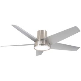 Minka Aire F782L-BNW CHUBBY II 58" Five Blades w/ LED Flush Mount Fan - BRUSHED NICKEL WET