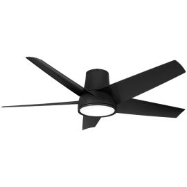 Minka Aire F782L-CL CHUBBY II 58" Five Blades w/ LED Flush Mount Fan - COAL