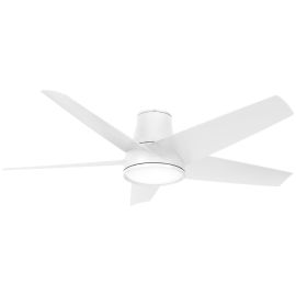 Minka Aire F782L-WHF CHUBBY II 58" Five Blades w/ LED Flush Mount Fan - FLAT WHITE