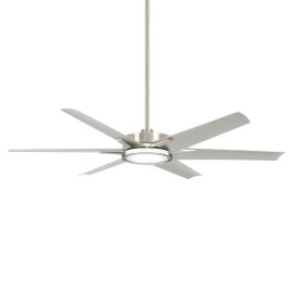 Minka Aire F866L-BNW DECO 65" Six Blades w/ LED Ceiling Fan - BRUSHED NICKEL WET