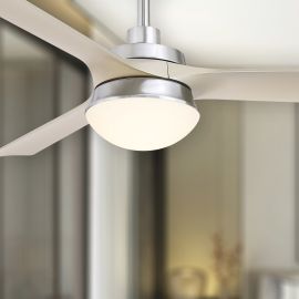 Fanimation FP6807BN Barlow 52" Damp Rated Ceiling Fan with Light - Brushed Nickel