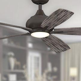 Fanimation FP8533GR Doren 52" Ceiling Fan with LED Light - Matte Greige