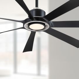 Fanimation FPD7060BLBN Lenzi - 60" Ceiling Fan - Black with Brushed Nickel