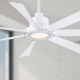 Fanimation FPD7060MW Lenzi - 60" Contemporary Ceiling Fan - Matte White