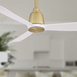 Fanimation FPD8547BS Kute 44" Smart Outdoor Ceiling Fan - Brushed Satin Brass
