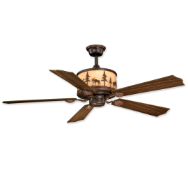 56" Vaxcel Yellowstone Burnished Bronze Finish with Rosewood / Dark Walnut Reversible Blades