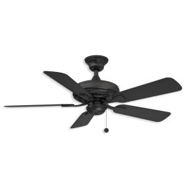 44" Fanimation Edgewood Outdoor Ceiling Fan - black finish