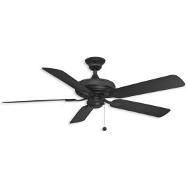 52" Fanimation Edgewood Wet Outdoor Ceiling Fan - black finish