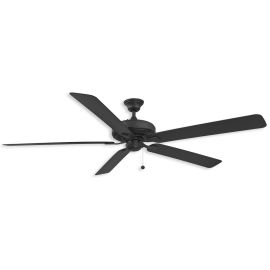 72" Fanimation Edgewood Wet Outdoor Ceiling Fan - black finish
