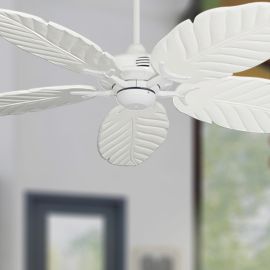 Gulf Coast Coastal Air 52" Outdoor Tropical Ceiling Fan - Pure White