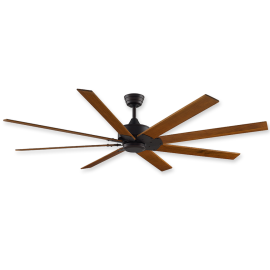 72" Fanimation Levon Custom Damp Dark Bronze Finish with Cherry Blades