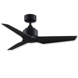 44" Fanimation Triaire Custom Black Finish with Black Blades