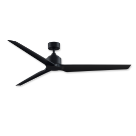72" Fanimation Triaire Custom Black Finish with Black Blades