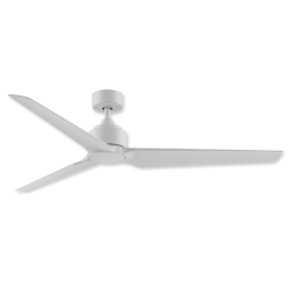 64" Fanimation Triaire Custom Matte White Finish with Matte White Blades