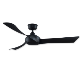 56" Fanimation Wrap Custom Black Finish with Black Blades