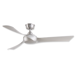 56" Fanimation Wrap Custom Brushed Nickel Finish with Brushed Nickel Blades