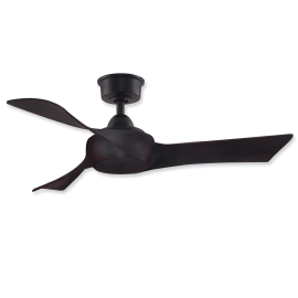 44" Fanimation Wrap Custom Dark Bronze Finish with Dark Bronze Blades