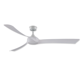 72" Fanimation Wrap Custom Matte White Finish with Matte White Blades