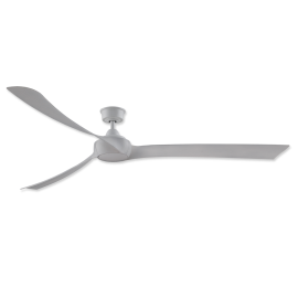 84" Fanimation Wrap Custom Matte White Finish with Matte White Blades