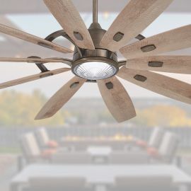 Minka Aire F864L-HBZ Barn 65" Ceiling Fan - Heirloom Bronze / Barnwood Blades