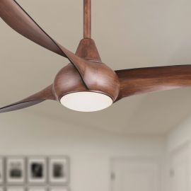 Minka Aire F844-DK Light Wave 52" Ceiling Fan with Light - Distressed Koa