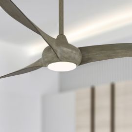 65" Minka Aire Light Wave LED - F848-DRF - Ceiling Fan - Driftwood Finish with LED light kit