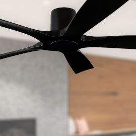 54" Modern Forms Aviator 5 Flush Matte Black Finish