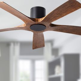 Modern Forms FR-W1811-5-54-MB/DK Aviator 54" Ceiling Fan - Matte Black/Distressed Koa