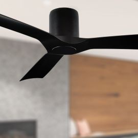 Modern Forms FH-W1811-54-MB Aviator 54" Flush Mount Ceiling Fan - Matte Black