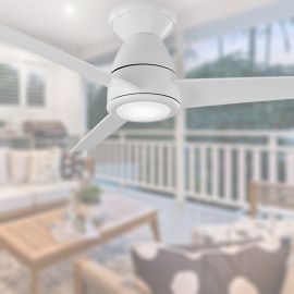 Modern Forms FH-W2004-44L-MW Tip Top - 44" Ceiling Fan with Light - Matte White